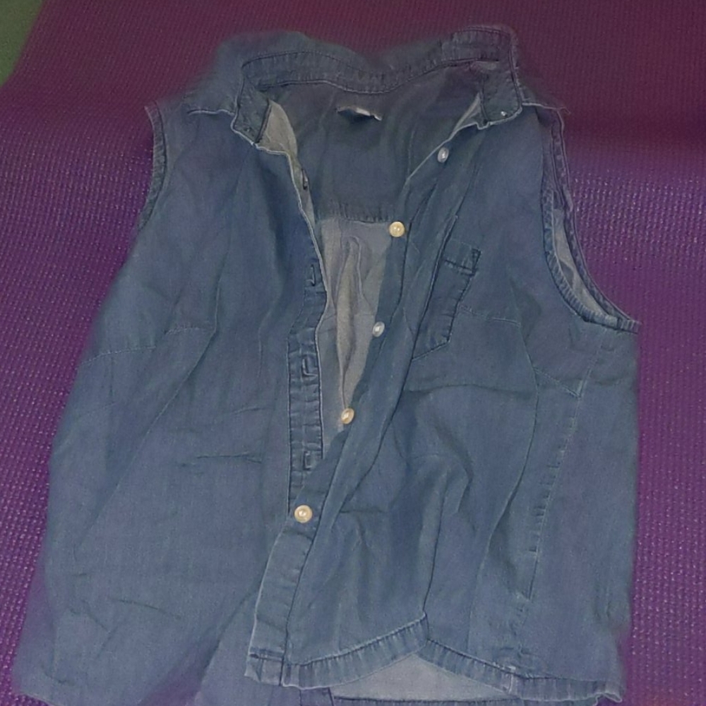Button down tank top